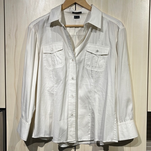 Theory Tops - Theory White Button Down